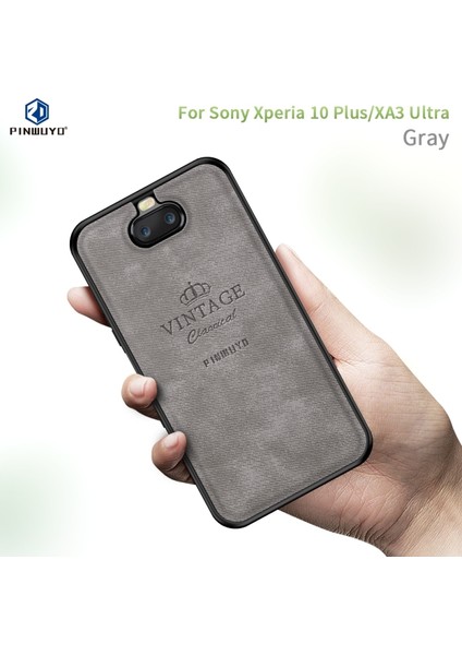 Tpu + Pu Bez + Anti-Şok Pamuk Koruyucu Kılıf Sony Xperia 10 Artı / Xa3 Ultra (Yurt Dışından)