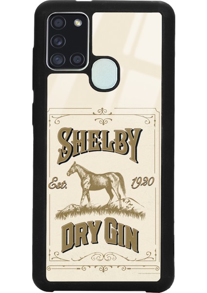 Samsung A21S Peaky Blinders Shelby Dry Gin Tasarımlı Glossy Telefon Kılıfı