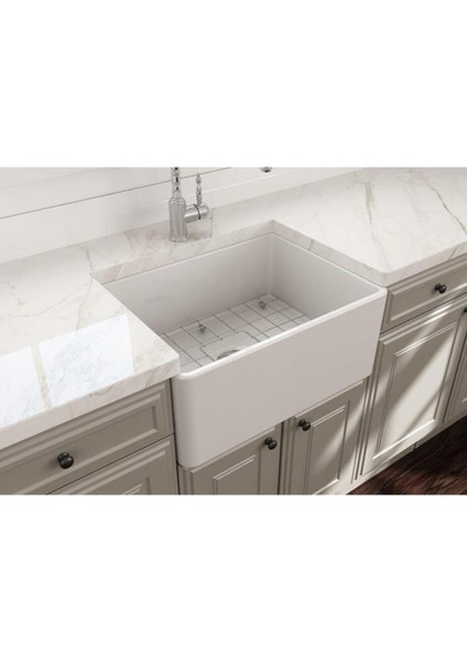 Bocchi Lavello Mutfak Eviyesi Parlak Beyaz 60CM 1137-001-0120
