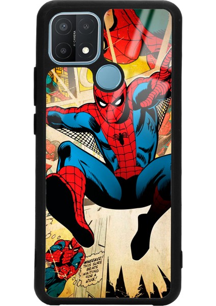 Oppo A15 - A15S Spider-Man Örümcek Adam Tasarımlı Glossy Telefon Kılıfı