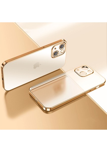 iPhone 13 Mini Renkli Kenar Şeffaf Kılıf Kamera Korumalı Silikon Kılıf fiyatları