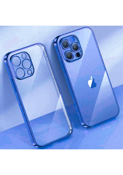 iPhone 13 Pro Renkli Kenar Şeffaf Kılıf Kamera Korumalı Silikon Kılıf fiyatları