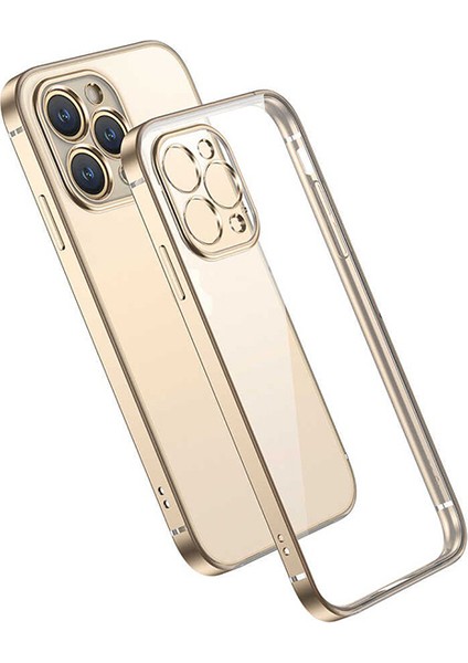 iPhone 13 Pro Renkli Kenar Şeffaf Kılıf Kamera Korumalı Silikon Kılıf fiyatları