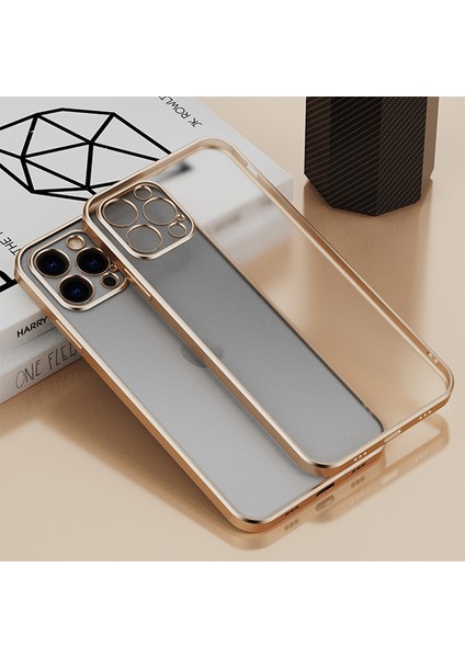 iPhone 13 Pro Renkli Kenar Şeffaf Kılıf Kamera Korumalı Silikon Kılıf modelleri