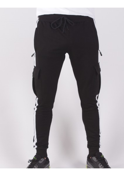 Yanları Şeritli Kargo Cepli Kemer Paça Ribana EŞOFMAN-8831 fiyatları