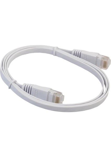 Düz Ethernet Cat6 Ağ Kablosu Yama Kurşun Akıllı Tv / 2m Beyaz(Yurt Dışından)