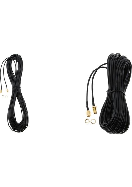 2 Adet Wifi Anten Rp-Sma Uzatma Koaksiyel Kablo Kablosu Wi-Fi Wlan Router # 2 Için