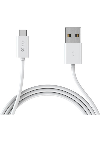 Type-C Girişli USB Data ve Hızlı Şarj Kablosu 1 mt Beyaz IX-05-TC
