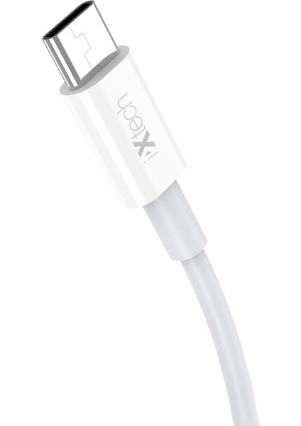Lightning Type-C Hızlı Şarj ve Data Kablosu 1mt Beyaz IX-UC009
