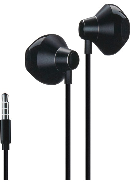 IX-E12 Mikrofonlu Stereo Kulaklık Siyah