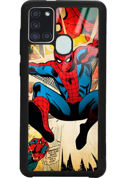 Samsung A21S Spider-Man Örümcek Adam Tasarımlı Glossy Telefon Kılıfı