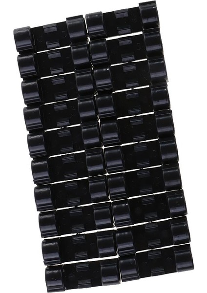 Bant Kablo Kılavuzu Ile Ayarlanabilir Kablo Braketi Kelepçe-Siyah Siyah fiyatları