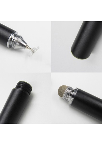 2in1 Hassas Disk Kapasiteli Stylus Dokunmatik Kalem Cep Telefonu Tablet Mavi Için