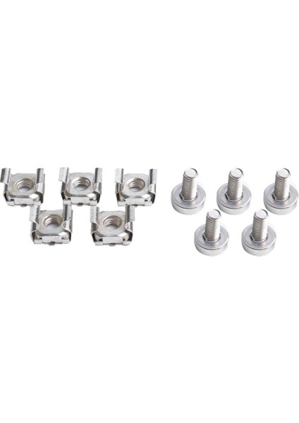 10 Paket M6 Kafes Kuruyemiş Cıvata Rafları Raf Dağı Veri Dolapları Için 16MM Konu