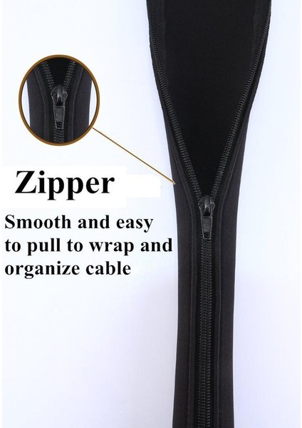4 Pack Kablo Yönetimi Kol Tel Hider Tüp Kapatıcı Wrap & Fermuar Toka modelleri