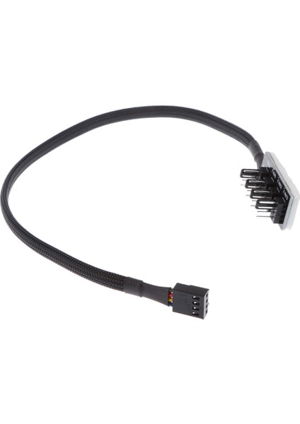 1 - 4-Pin Pwm Cpu Soğutma Fanı Splitter Adaptörü Kablosu 37CM Uzunluk