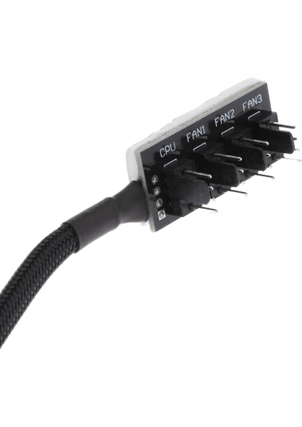 1 - 4-Pin Pwm Cpu Soğutma Fanı Splitter Adaptörü Kablosu 37CM Uzunluk