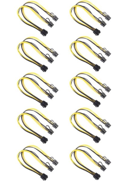 2 Adet 10 Adet 2 Adet (6 + 2) Pcı Güç Adaptörü Y Splitter Kablosu