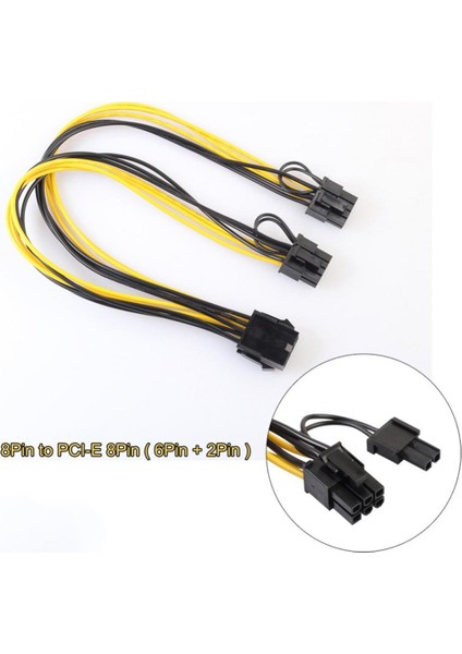 2 Adet 10 Adet 2 Adet (6 + 2) Pcı Güç Adaptörü Y Splitter Kablosu