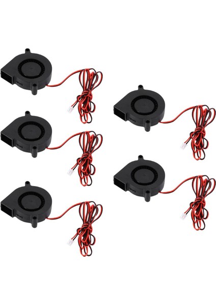 5 Adet Sessiz Radyal Turbo Blower Fan Soğutma Fanı Dc 24 V 3D Yazıcı Parçaları Için