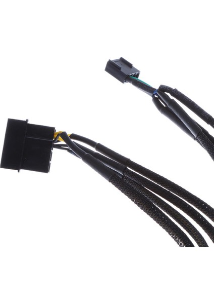 Bilgisayar Pc 4-Pin Fan Güç Kablosu Y 5 Yollu Ayırıcı Kurşun Bağlayıcı Adaptörü indirimleri
