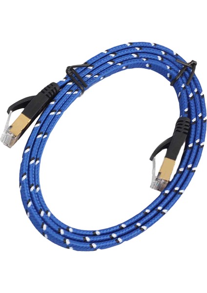 Cat7 Ethernet Kablosu, Hızlı Ethernet Lan Kablo Yama Kordon Altın Kaplama / Yönlendirici / Modem / Yama Paneli 3m indirimleri