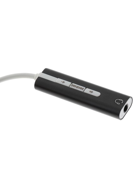 Harici Sanal 7.1ch USB 2.0 Stereo Ses Kartı Ses Adaptörü Ile Mikrofon Deliği Siyah modelleri