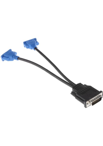 Dms-59 Pin Erkek Çift VGA Bayan Y Splitter Video Kartı Adaptörü Kablosu