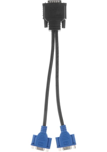 Dms-59 Pin Erkek Çift VGA Bayan Y Splitter Video Kartı Adaptörü Kablosu