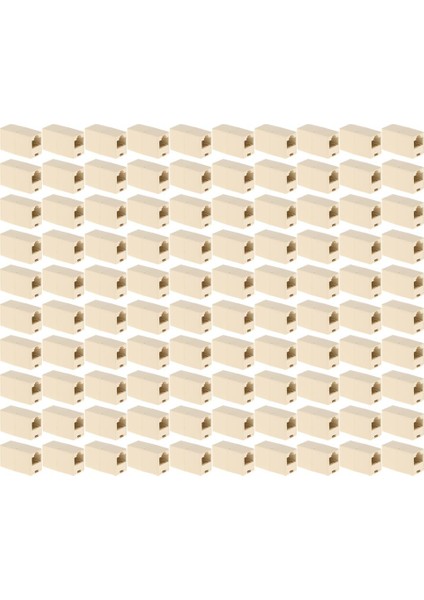 100X Ağ Ethernet Lan Kablo Marangoz Kuplör Bağlayıcı Uzatma Cat6