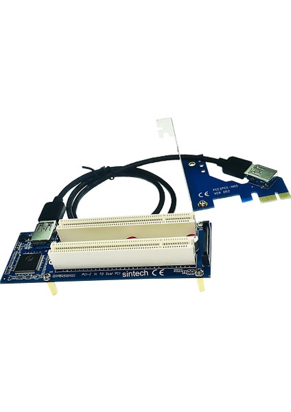 Pcı-E Express Ila 1 Genişletici Adaptörü Pcı Riser Kartı USB Madencilik Kartı