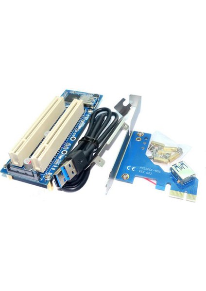 Pcı-E Express Ila 1 Genişletici Adaptörü Pcı Riser Kartı USB Madencilik Kartı