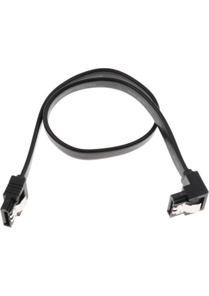 Sata Iıı Kablo (1 Paket) 90 Derece Fiş 12 Inç 6.0 Gbps Veri Kablosu Kilitleme Ile 305MM