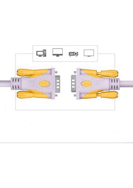 VGA Kablo Kurşun Erkek Dizüstü Monitör Projektör Için Erkek 15PIN 15PIN 10FT
