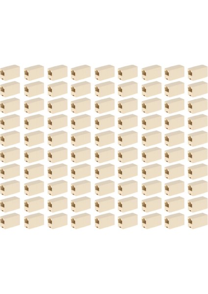 100X Ağ Ethernet Lan Kablo Marangoz Kuplör Bağlayıcı Uzatma Cat6