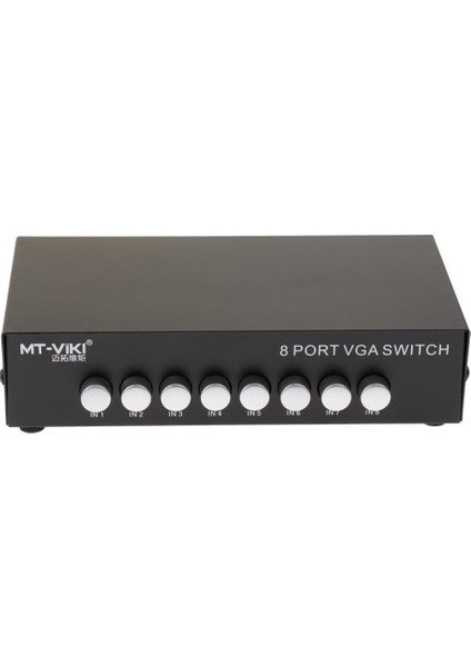 8 Port VGA LCD Monitör Anahtarı Manuel 8 Ila 1 Seçici Kutu Kümesi Pc Için Splitter