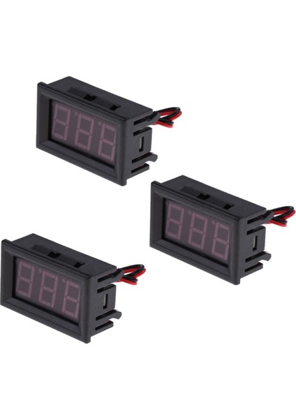 3 Adet Dc 4.5 V 30 V Gerilim Ölçer LED Dijital Panel Ekran Volt Voltmetre (Yurt Dışından)
