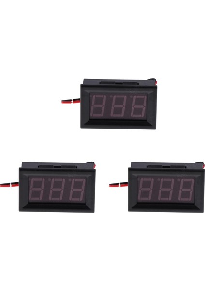3 Adet Dc 4.5 V 30 V Gerilim Ölçer LED Dijital Panel Ekran Volt Voltmetre (Yurt Dışından)