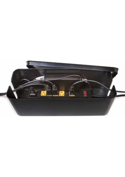 Kablo Yönetimi Kutusu Kordon Organizatör 16 "kapak Gizletici Tel Plug-Siyah Gizle (Yurt Dışından) modelleri
