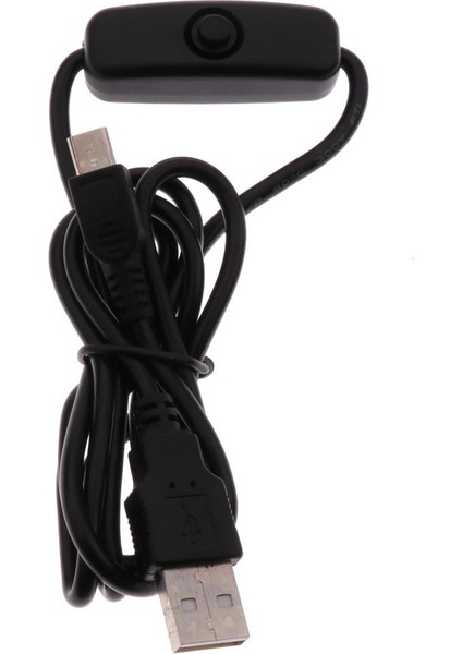 Ahududu Pi Mikro USB Güç Kaynağı Şarj Kablosu On / Off Switch 1m Ile (Yurt Dışından)