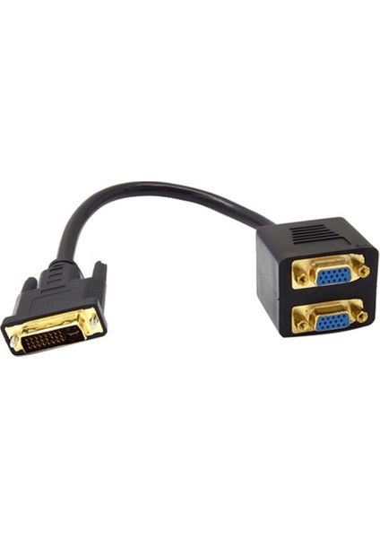 Dvı-I (24 + 5) P Erkek Fiş 2 Adet 15 P VGA Kadın M / F Video Splitter Kablosu (Yurt Dışından)
