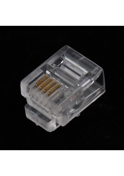 RJ11 Rj-11 6P4C Modüler Fiş Telefon Telefon Bağlayıcı Paketi 100 (Yurt Dışından) indirimleri