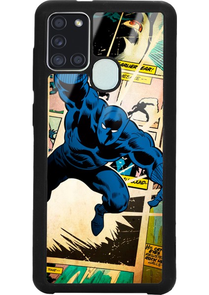 Samsung A21S Black Panther Kara Panter Tasarımlı Glossy Telefon Kılıfı
