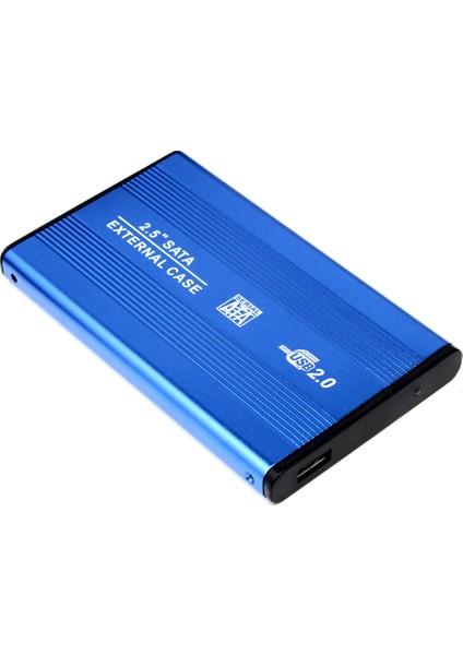 Usb2.0 Sata Harici 2.5 "Ssd Hdd Sabit Sürücü Muhafazası Dizüstü Disk Kılıfı Mavi (Yurt Dışından)