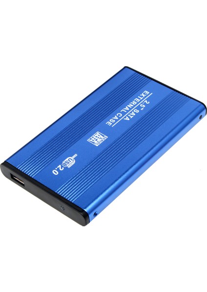 Usb2.0 Sata Harici 2.5 "Ssd Hdd Sabit Sürücü Muhafazası Dizüstü Disk Kılıfı Mavi (Yurt Dışından)