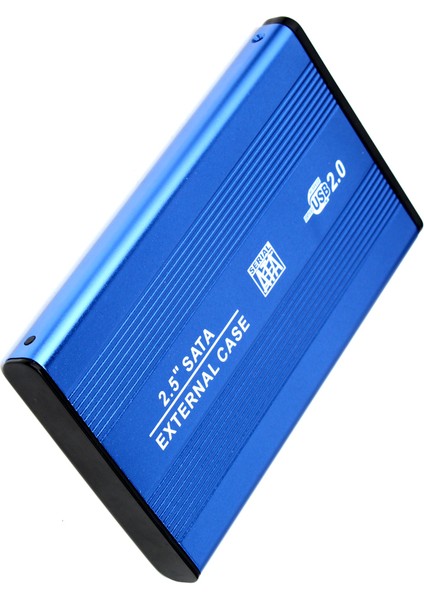 Usb2.0 Sata Harici 2.5 "Ssd Hdd Sabit Sürücü Muhafazası Dizüstü Disk Kılıfı Mavi (Yurt Dışından)