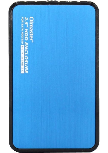 2.5''Ssd Sabit Sürücü Muhafaza Usb Sata Harici Hdd Konut Kılıfı - Mavi (Yurt Dışından)