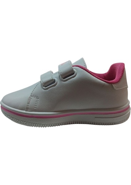 03244 Çocuk Beyaz-Fuşya Barbie Sneaker Ayakkabı