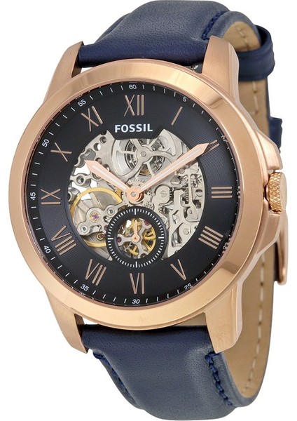 Online Kordon Fossil ME3054 Uyumlu Lacivert Deri Saat Kordonu
