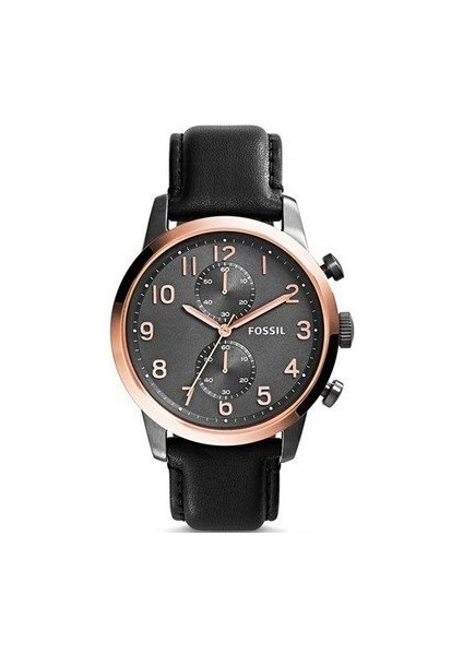 Online Kordon Fossil FS5097 Siyah Deri Saat Kordonu